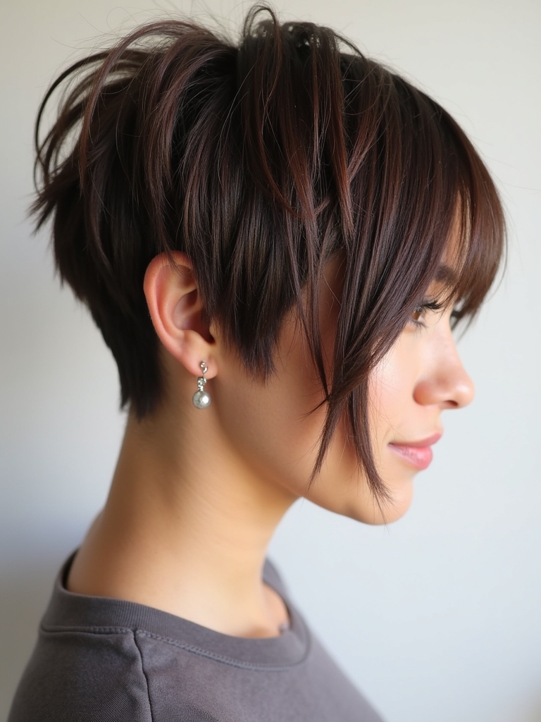 Pixie Cut Back View: Disconnected Side