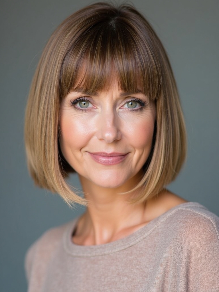 Hairstyles For Thin Hair Fine Over 50: Micro-Bob