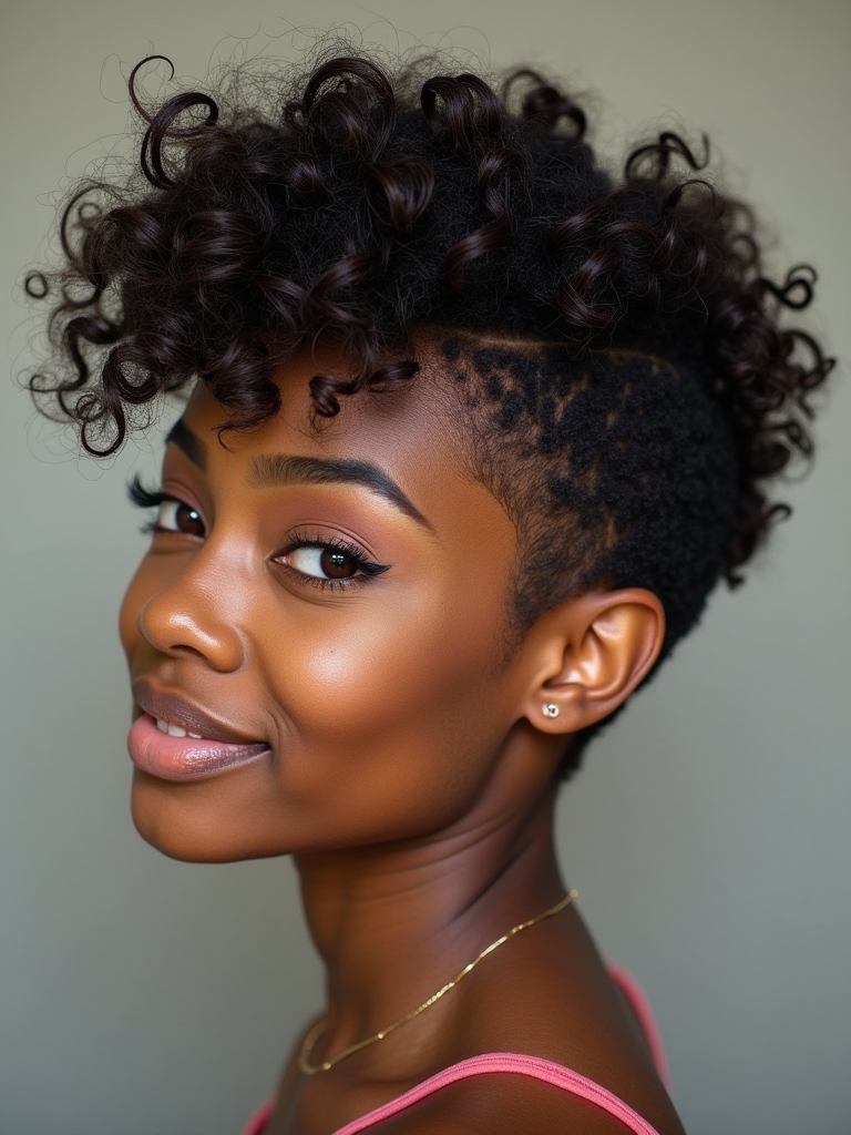 Short Hair Back View: Geometric Pixie