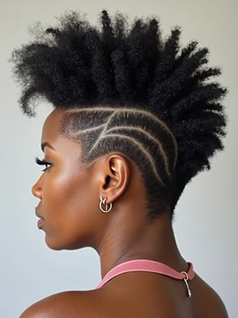 Short Hair Back View: Curtained Pixie