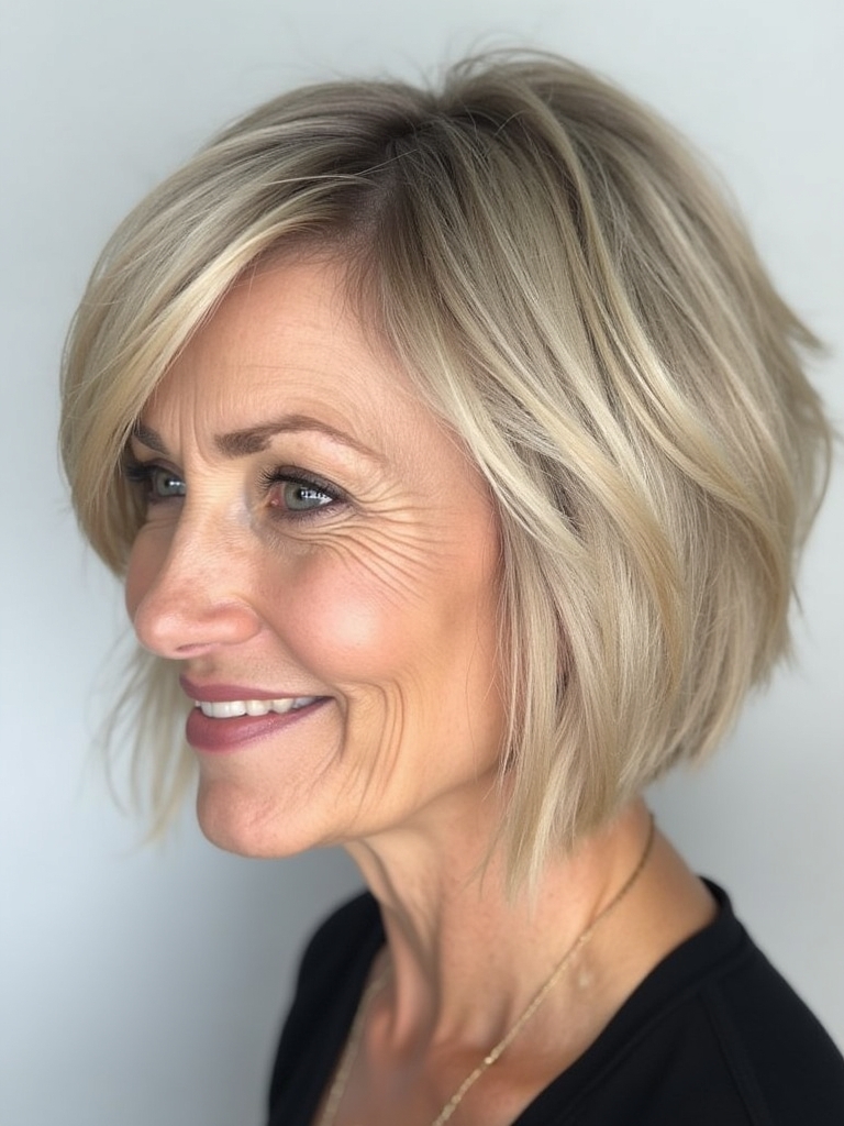 Hairstyles For Thin Hair Fine Over 50: Bowl Cut