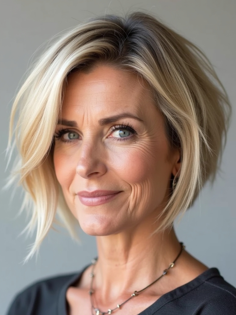 Hairstyles For Thin Hair Fine Over 50: Mullet