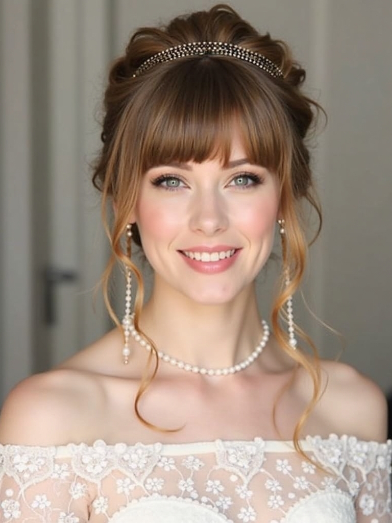 Face Framing Curtain Bangs with Baby Bangs