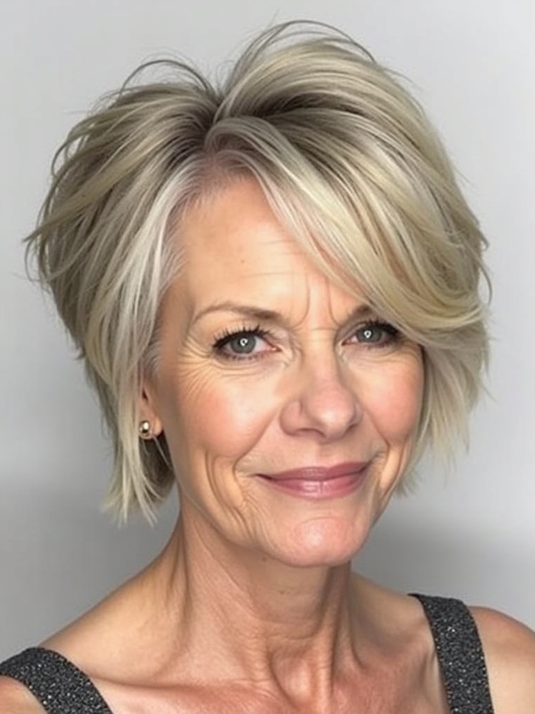 Hairstyles For Thin Hair Fine Over 50: Fringe Hairstyle