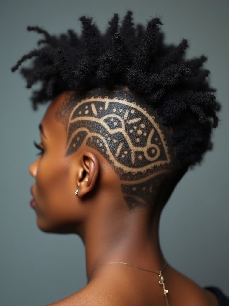 Short Hair Back View: Curly Pixie