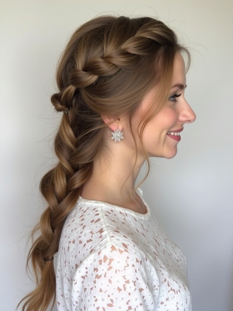 Cute Easy Double Braided Buns Hairstyles