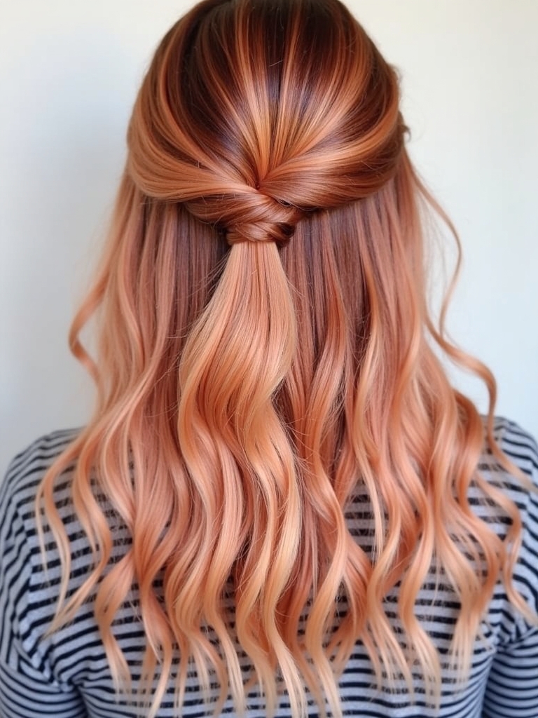 39 Copper Peach Hair Color Ideas: Copper Peach Face Frame