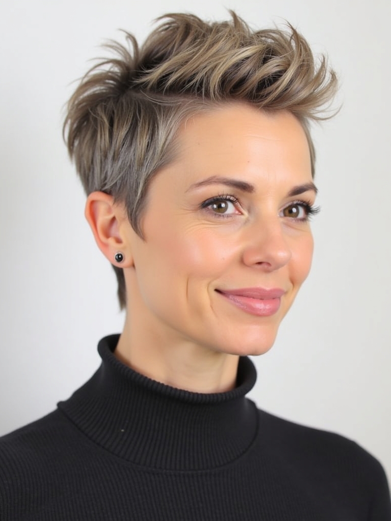 Hairstyles For Thin Hair Fine Over 50: Medium Fade