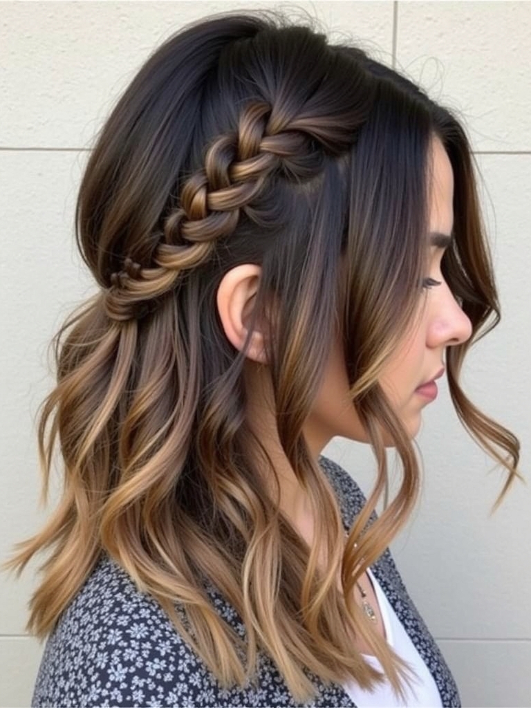 Rooted Dark Caramel Balayage