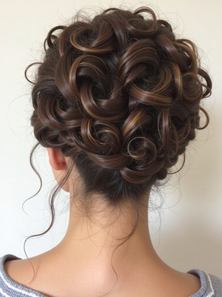 Braided Bandana Updo: A Boho-Chic Braids Hairstyles Updo
