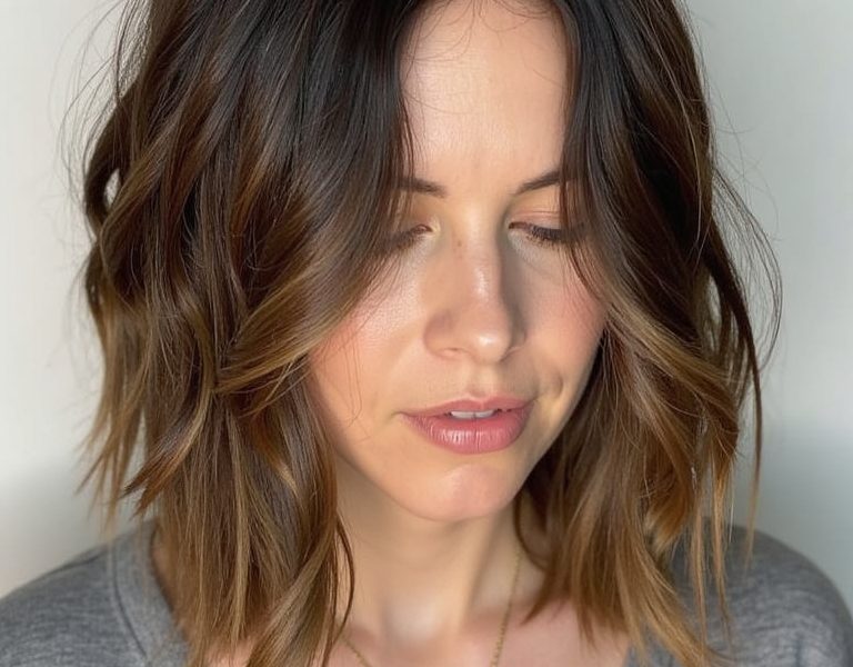 Collarbone Length Hair: With Lowlights