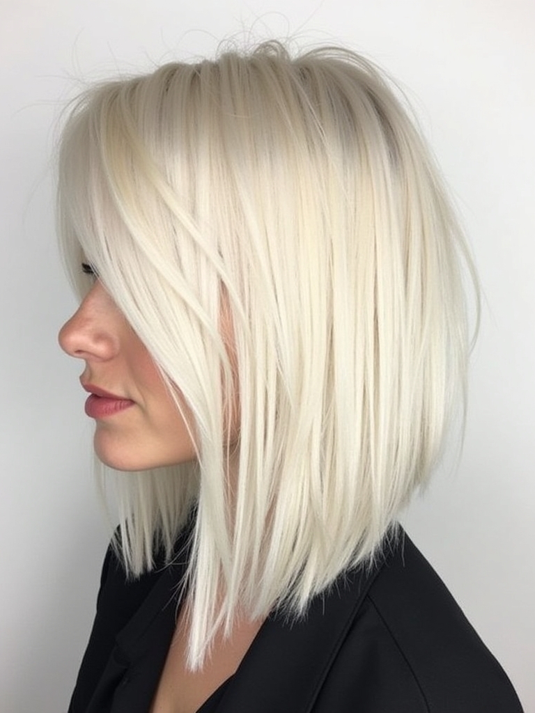 51 Platinum Blonde Hair Color Ideas Fresh New Look: Low Bun