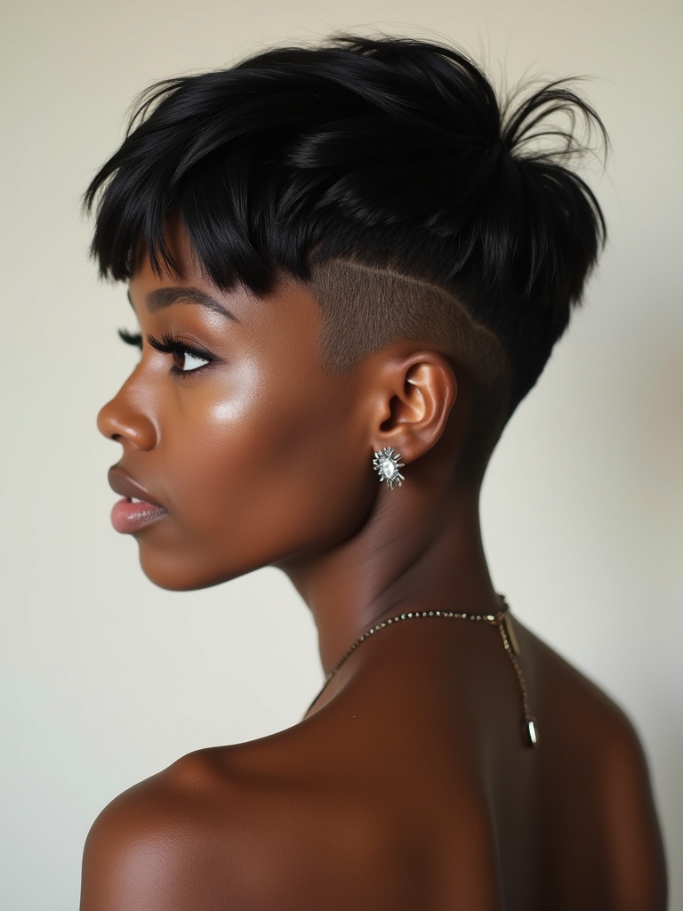 Short Hair Back View: Faux Hawk