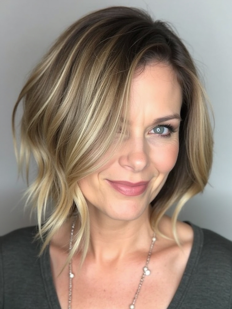 Hairstyles For Thin Hair Fine Over 50: Shaved Bob