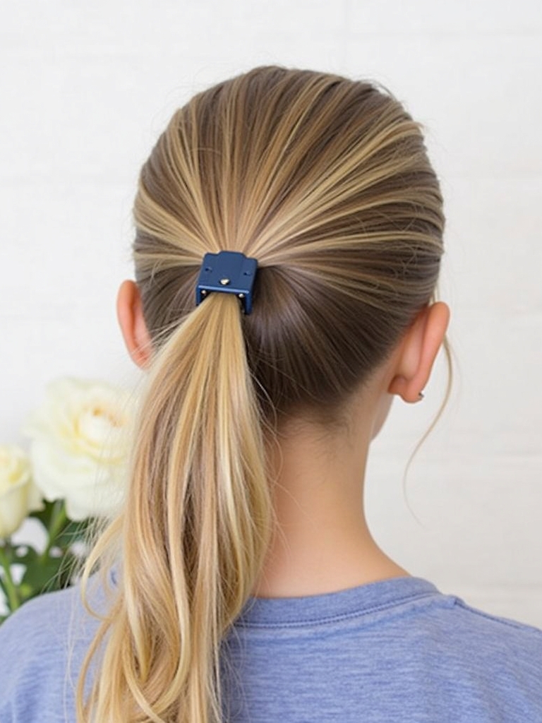 Easy Braided Half-Up Buns Hairstyles For School