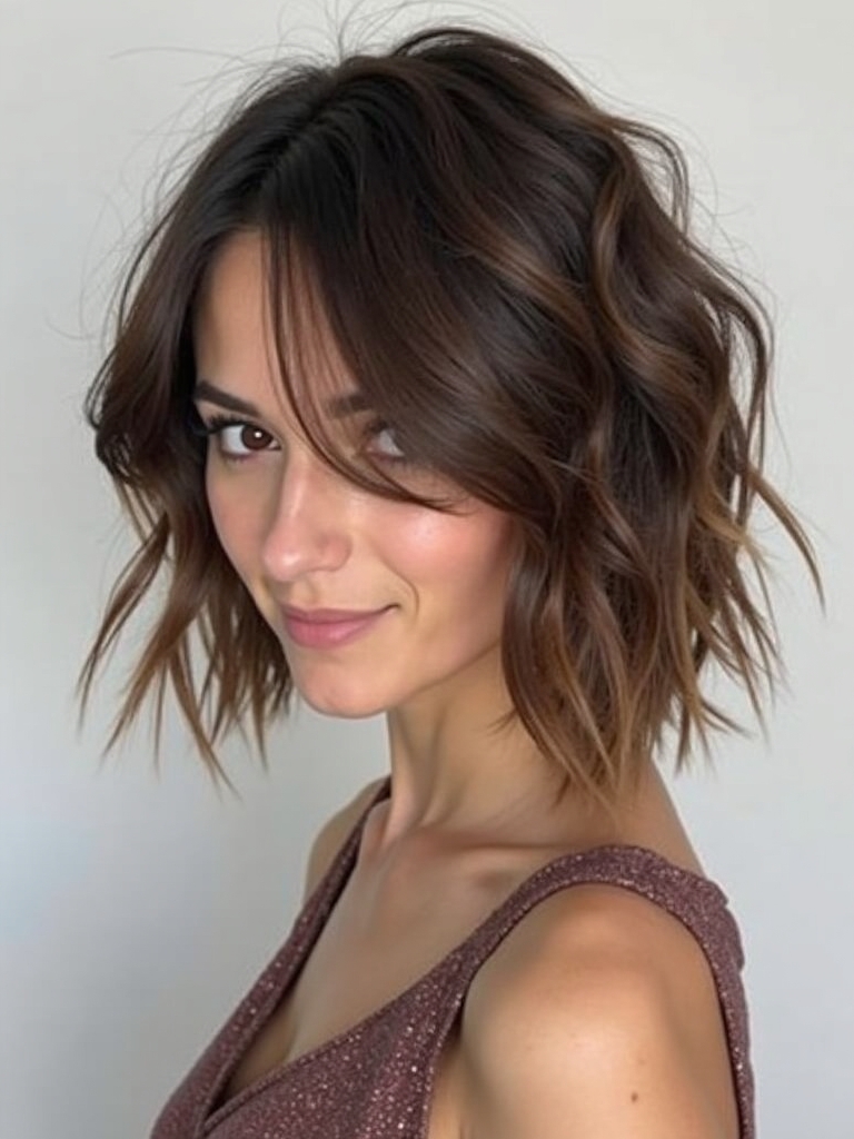 Collarbone Length Hair: Graduated Layers