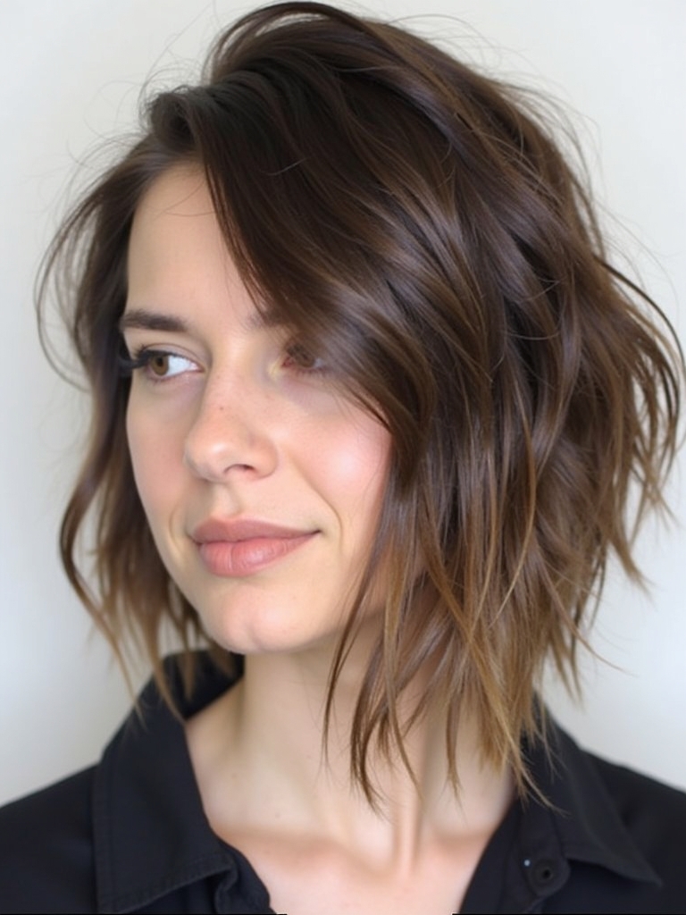 Collarbone Length Hair: Low Ponytail