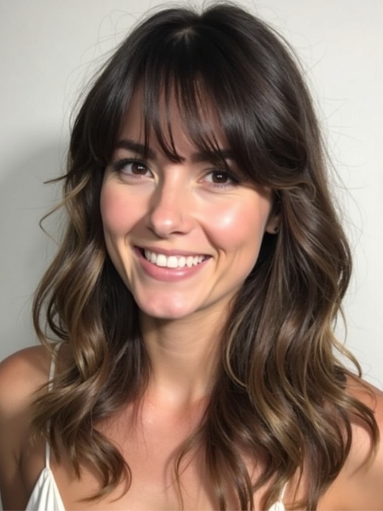 Face Framing Curtain Bangs for a Pixie Cut