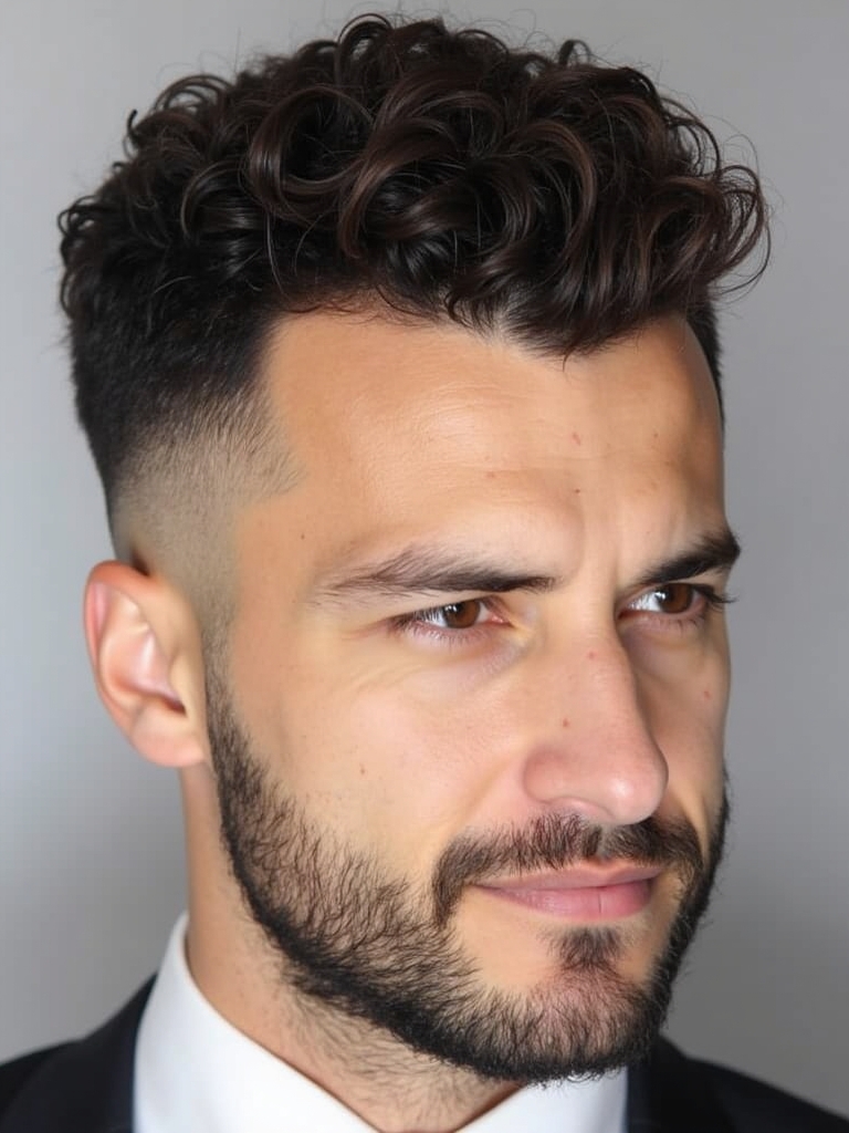 Hairstyles For Men Curly Hair: The Curly Mohawk