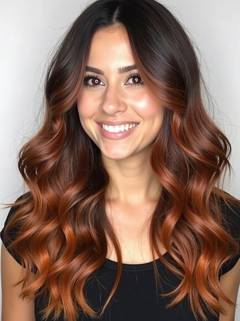 Hair Color Ideas For Brunettes: Charcoal Gray Melt