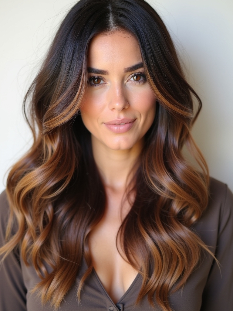 Sombre Brunette Balayage Hair
