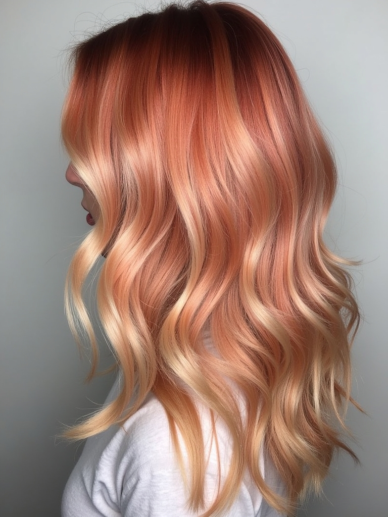 39 Copper Peach Hair Color Ideas: Blorange Copper Peach