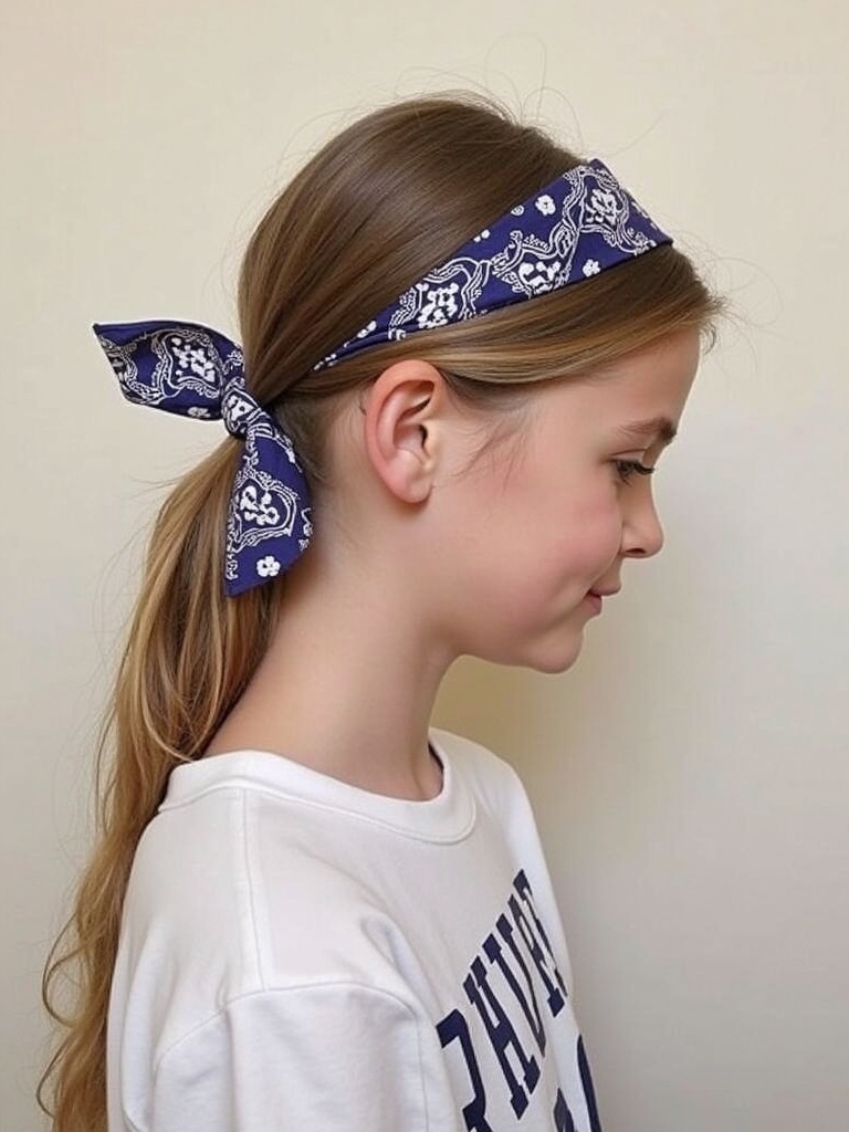 Easy Bandana Hairstyles For School