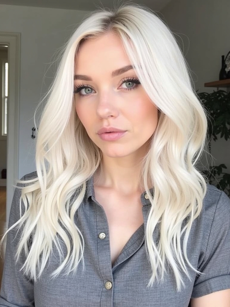 51 Platinum Blonde Hair Color Ideas Fresh New Look: Space Buns