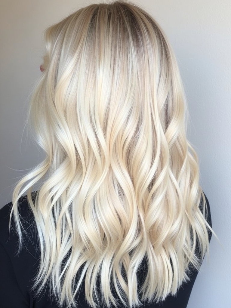51 Platinum Blonde Hair Color Ideas Fresh New Look: Half-Up Half-Down Style