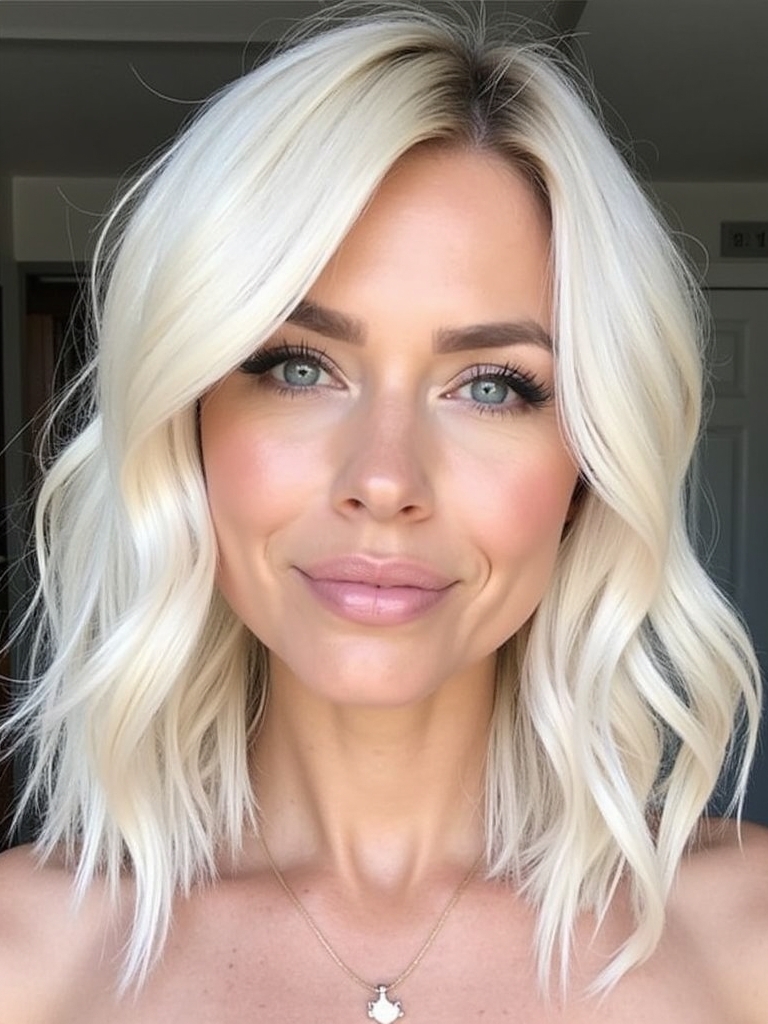 51 Platinum Blonde Hair Color Ideas Fresh New Look: Voluminous Curls