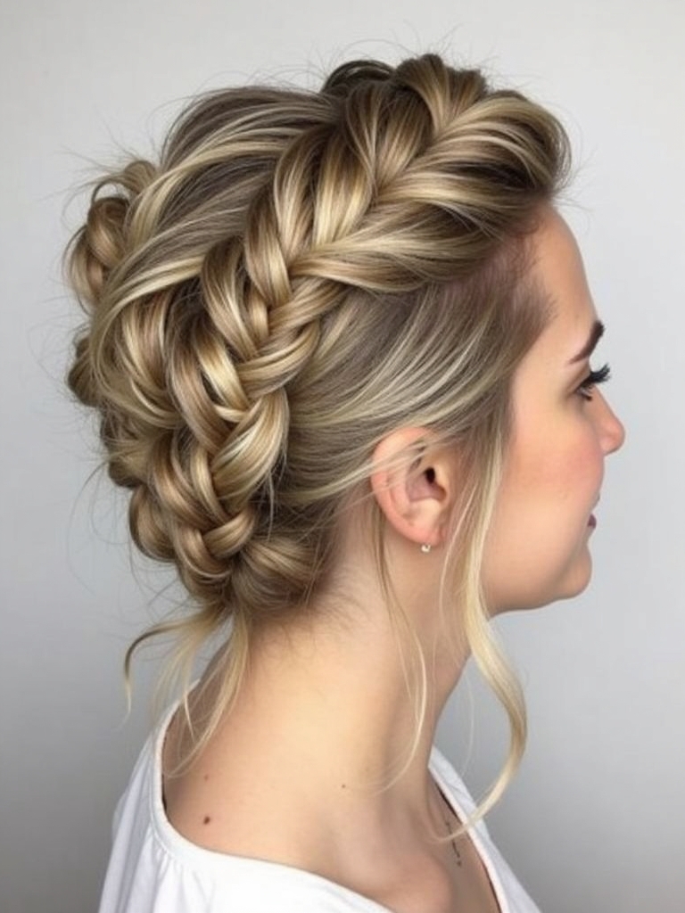 Collarbone Length Hair: Messy Bun