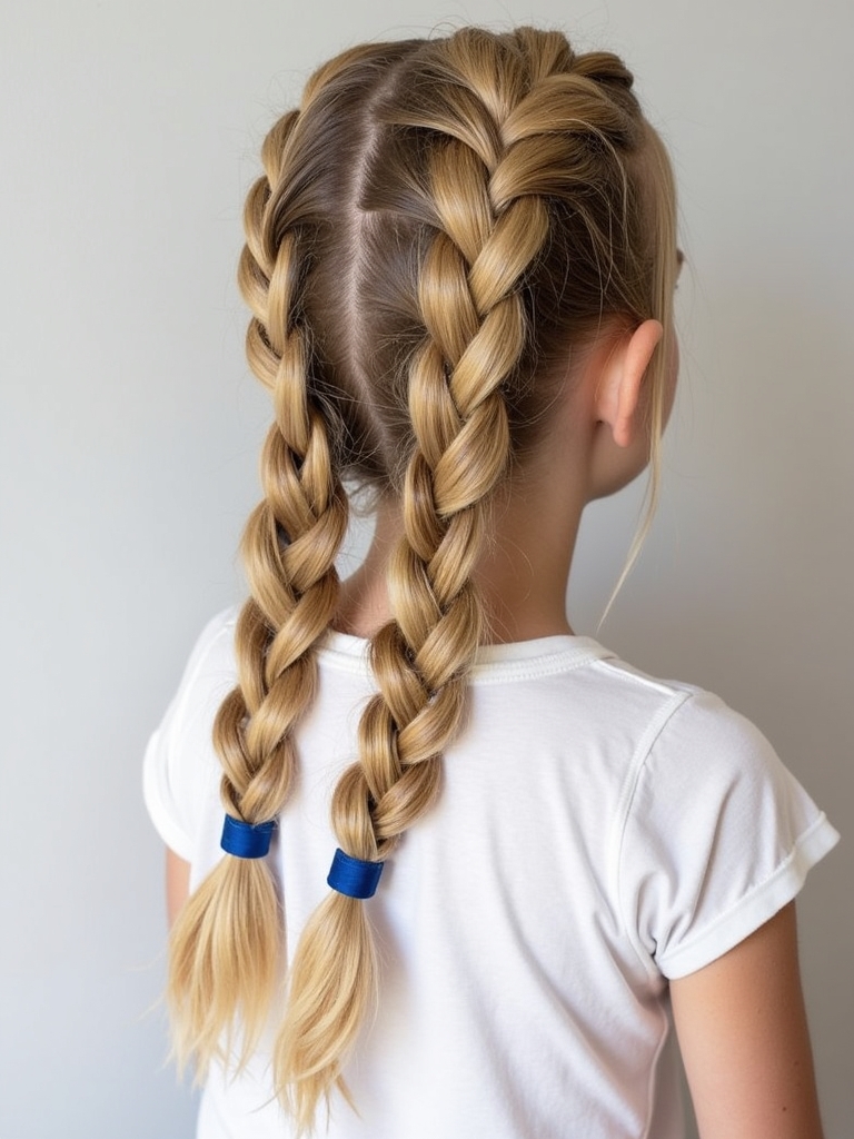 Easy Space Buns With Braids Hairstyles For School