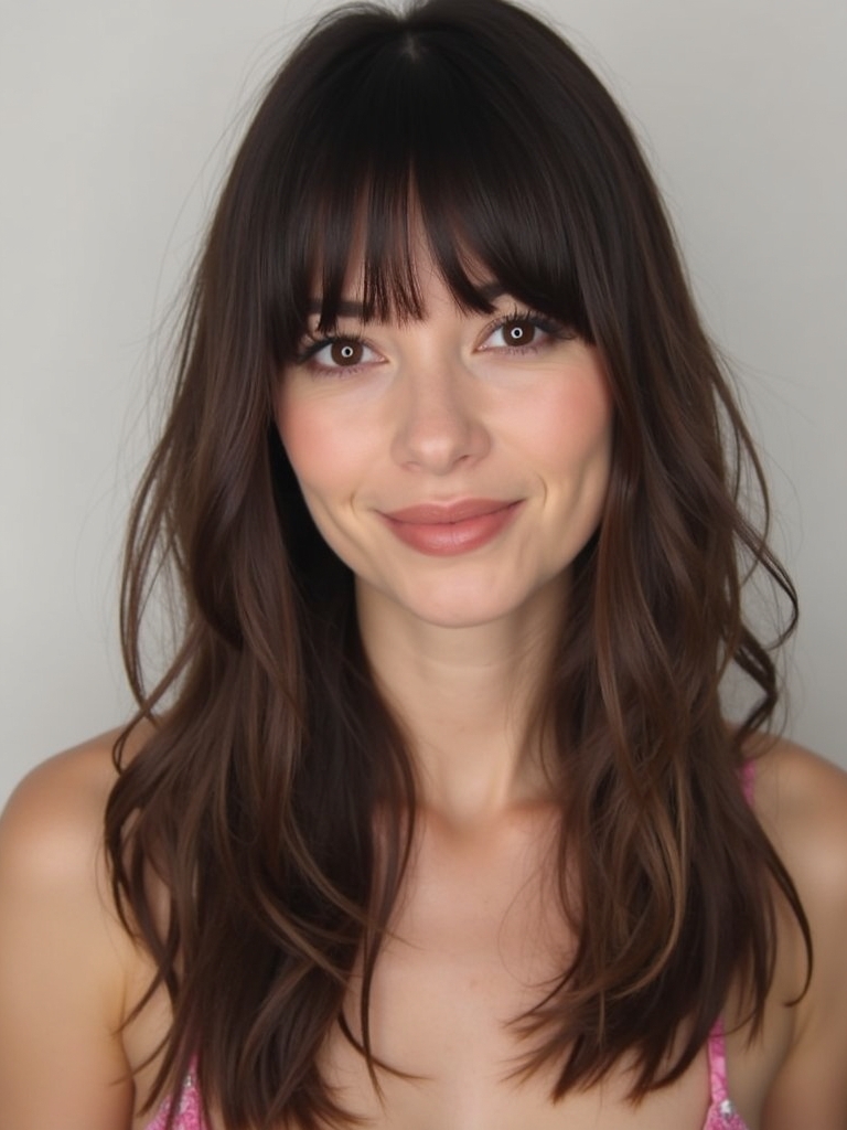 Face Framing Curtain Bangs for the Modern Muse