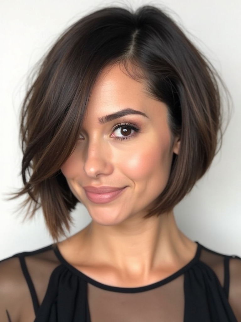 The Blunt Bangs French Bob