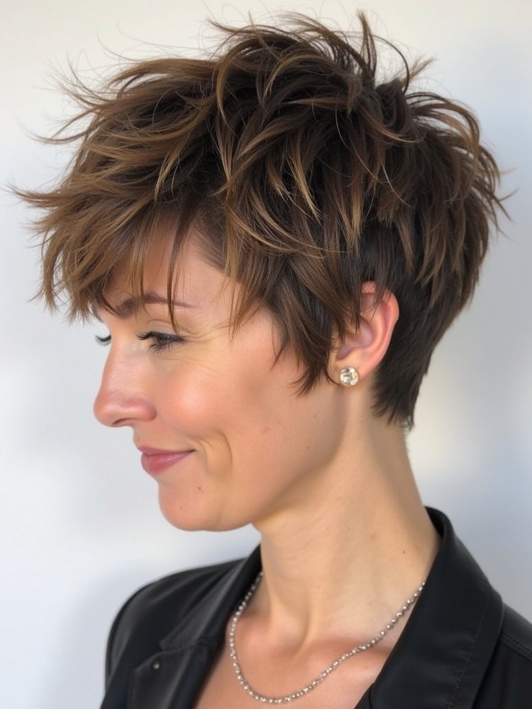 Pixie Cut Back View: Temple Shave