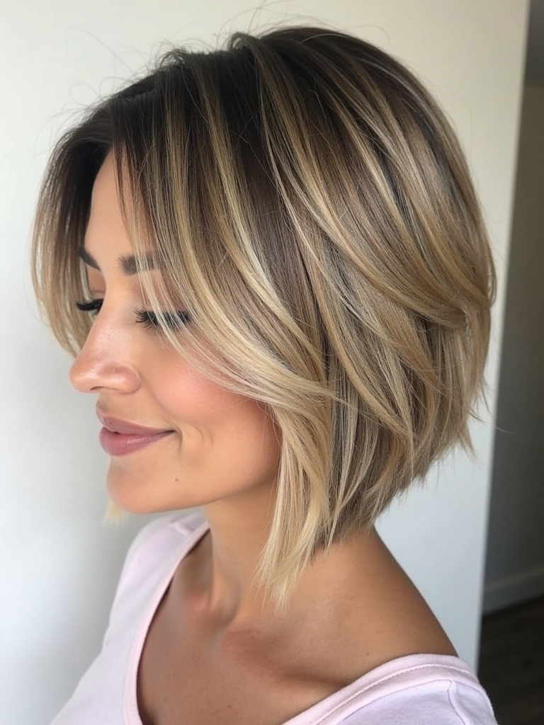 The Side-Parted French Bob