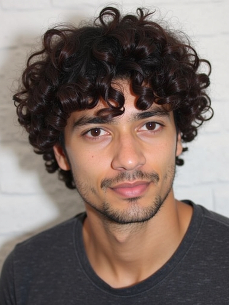 Hairstyles For Men Curly Hair: The Tapered Afro