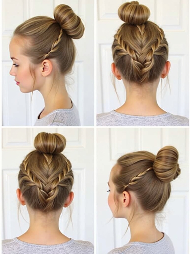 Easy French Braid Hairstyles For School