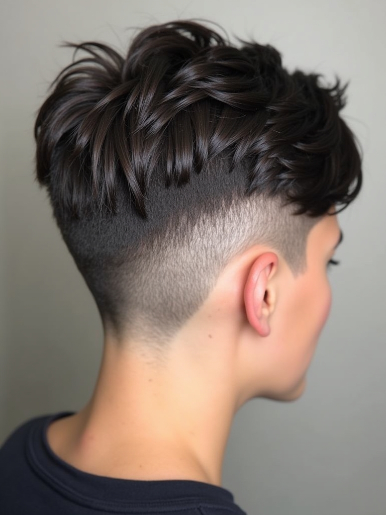 Pixie Cut Back View: Neck Hugging