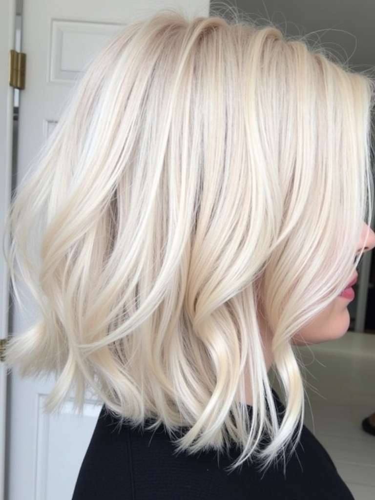 51 Platinum Blonde Hair Color Ideas Fresh New Look: Long Layers