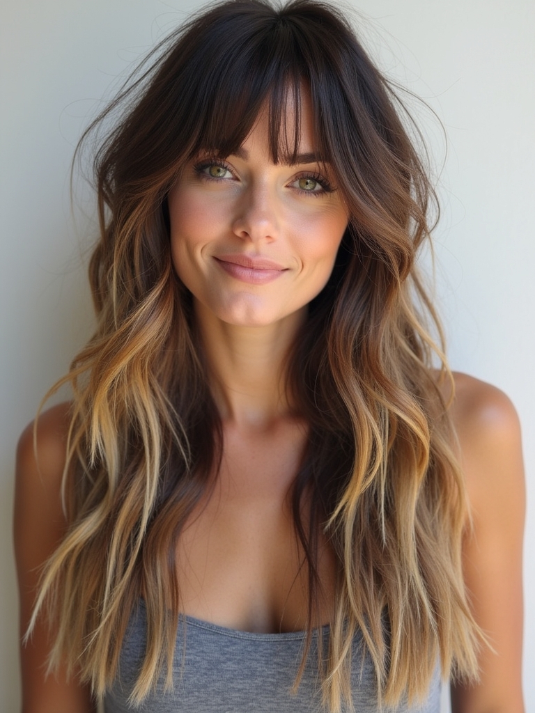 Long Haircut Ideas: Shaggy Layers