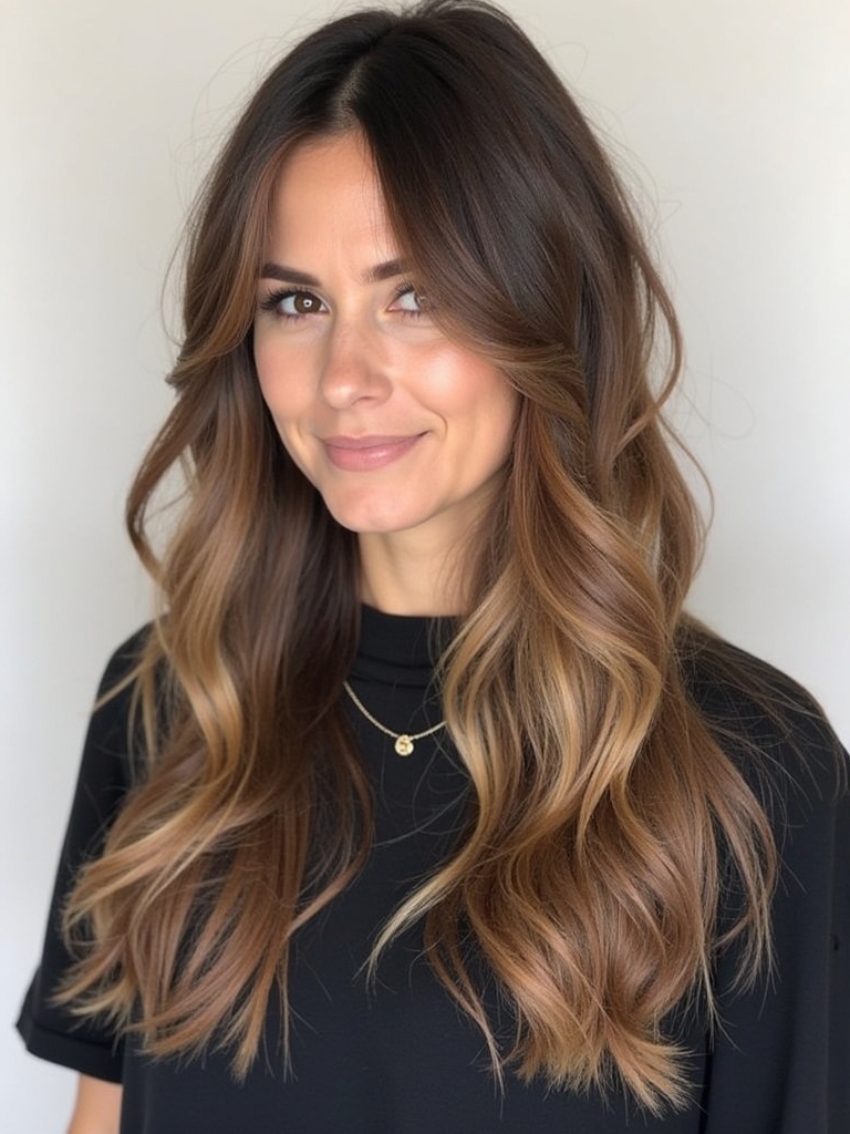 Long Haircut Ideas: Long with Bardot Bangs