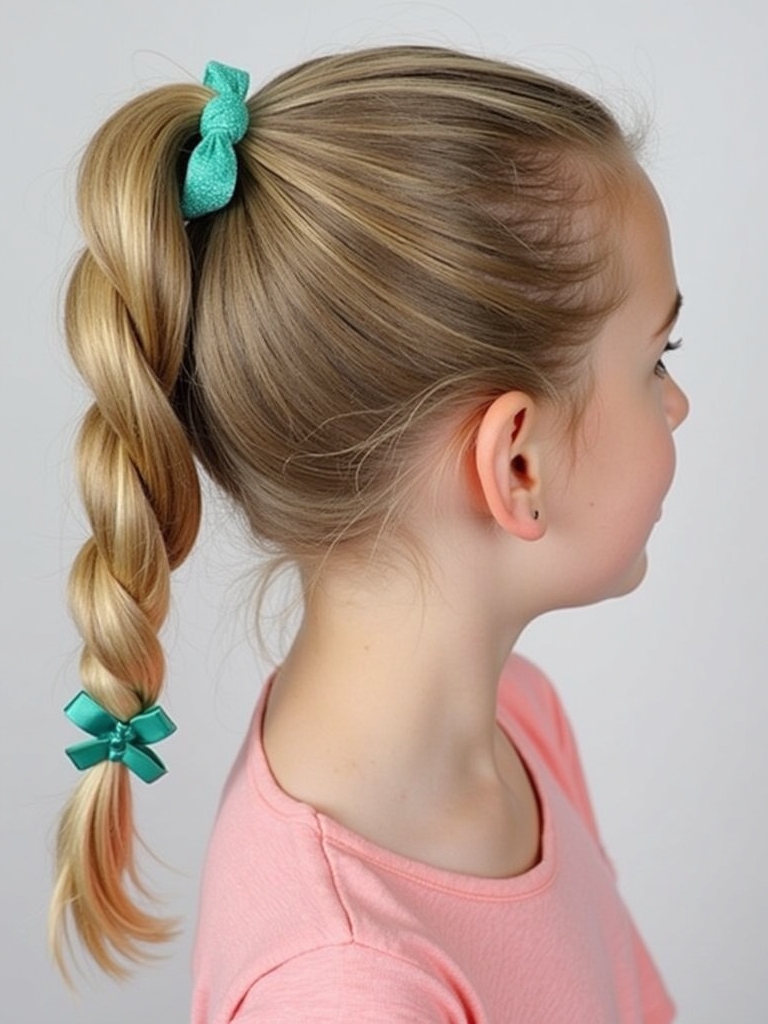 Braided Ponytail Easy Hairstyles For School