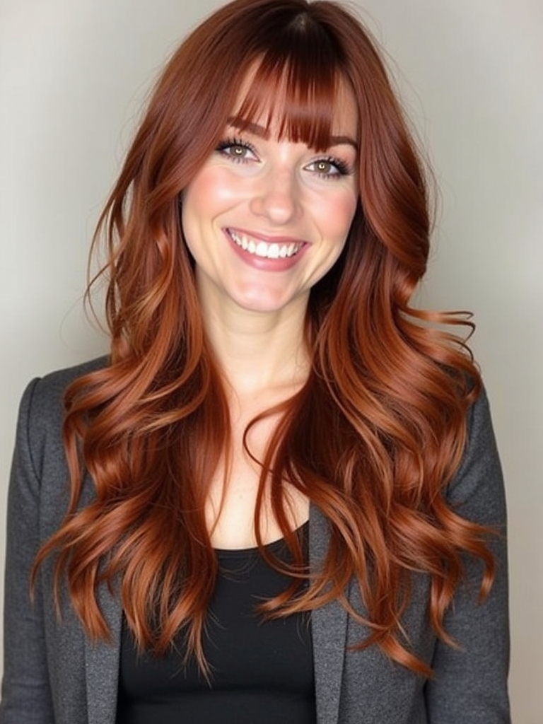 Sun-Kissed Copper Waves: 39 Copper Hair Color Ideas