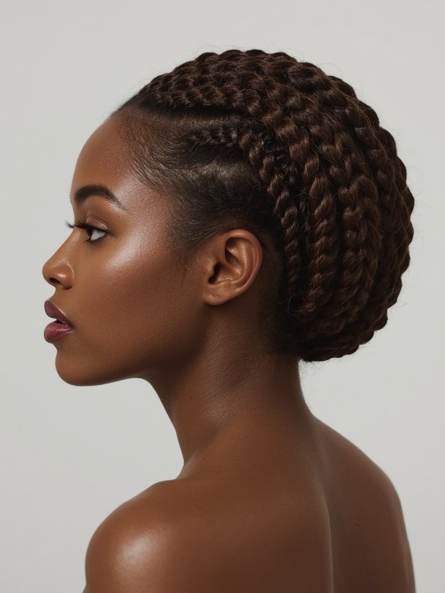 Kids Cornrow Hairstyles: Infinity Braid with Cornrows