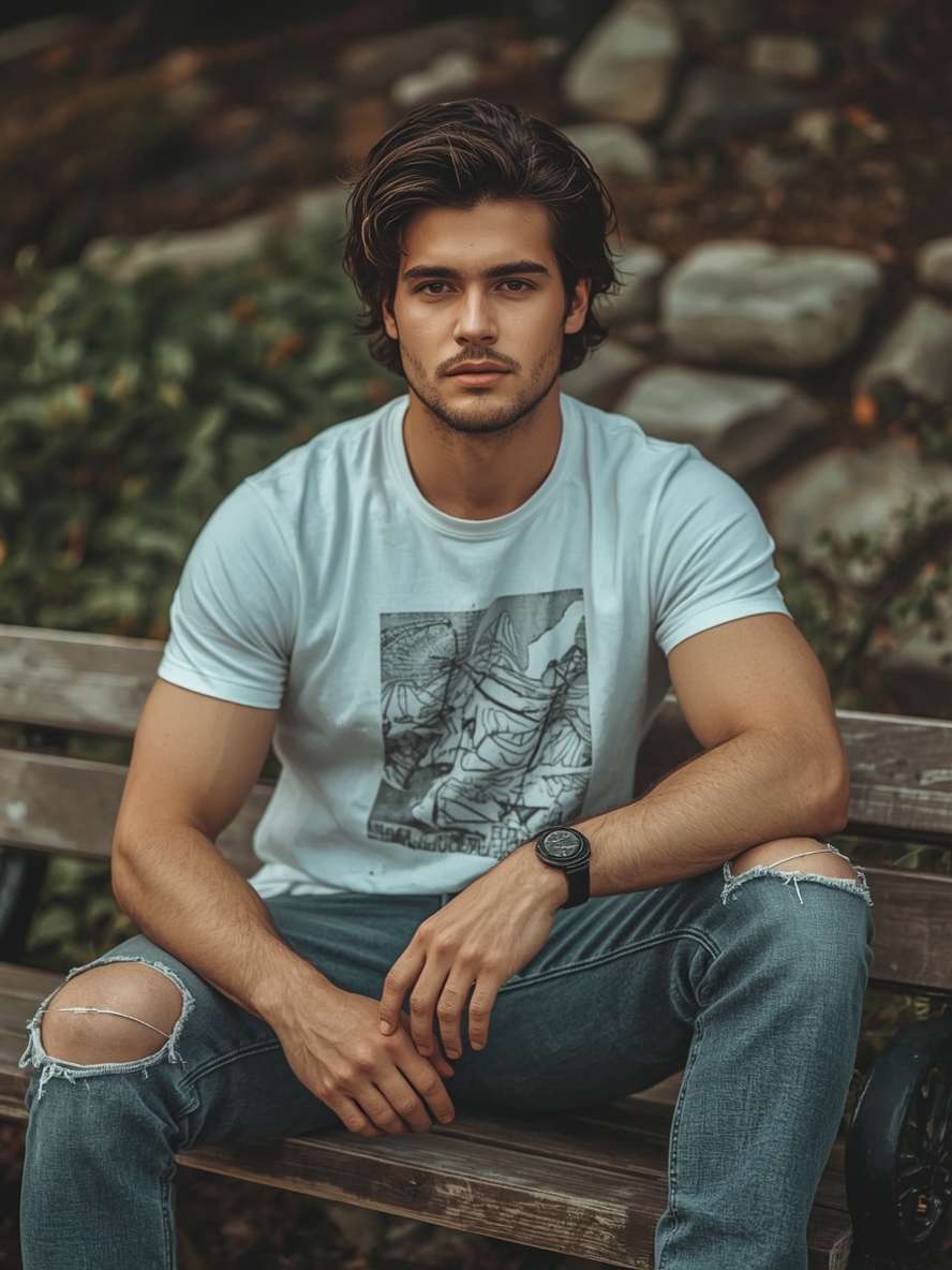 Men's Curly Haircut: Low Fade