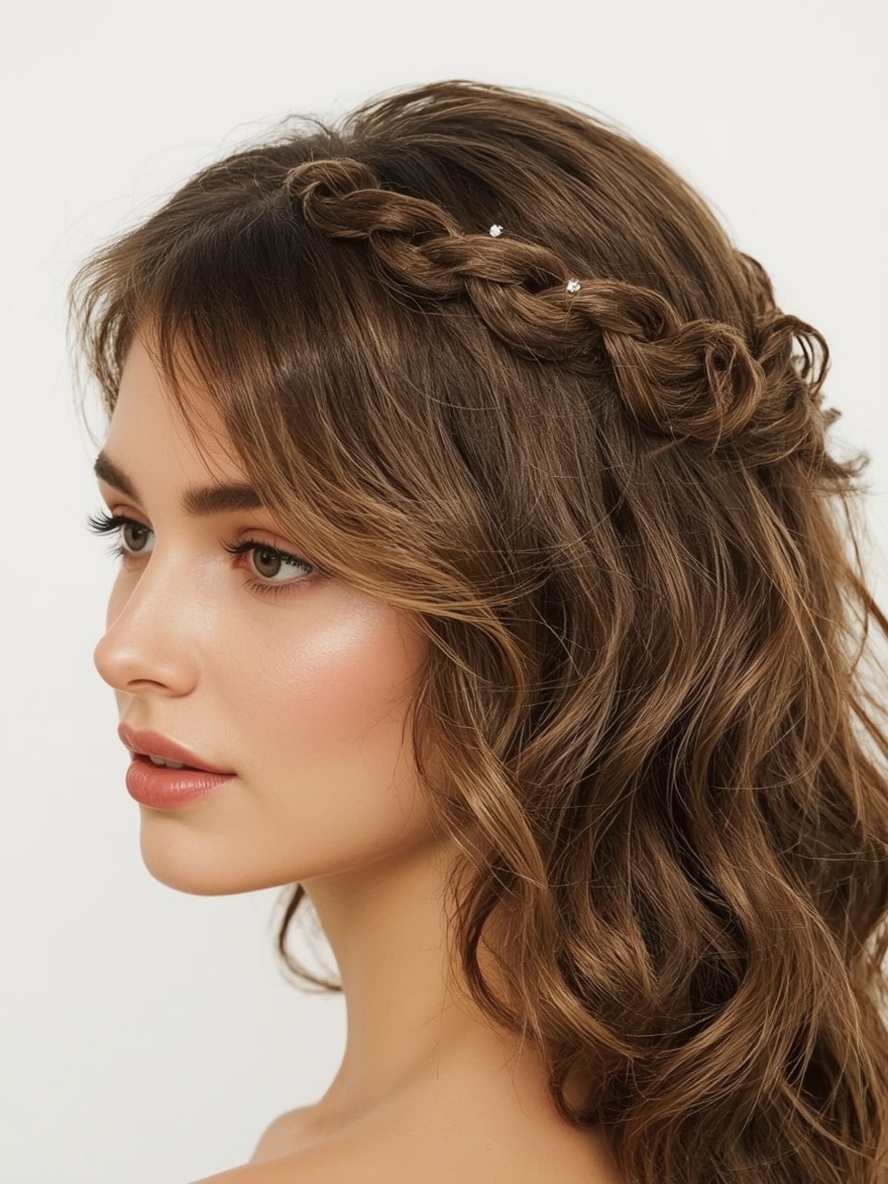 Glam Hair: Side Part With Bangs