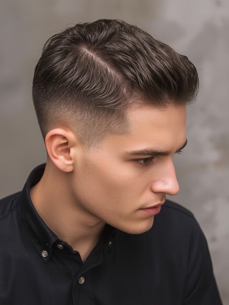 Men's Short Hair High Fade