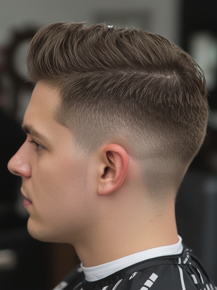 Men's Short Hair Slick Back