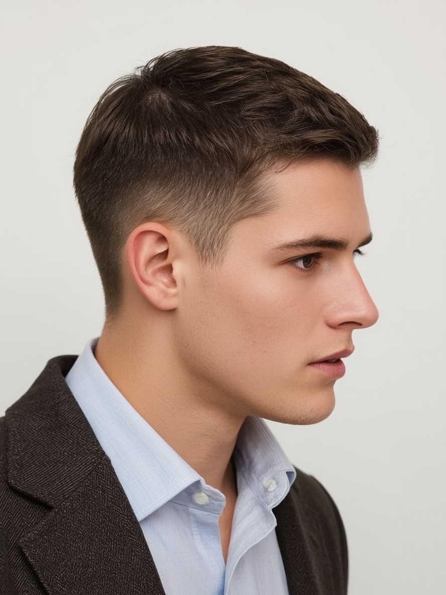 Men's Short Hair Faux Hawk